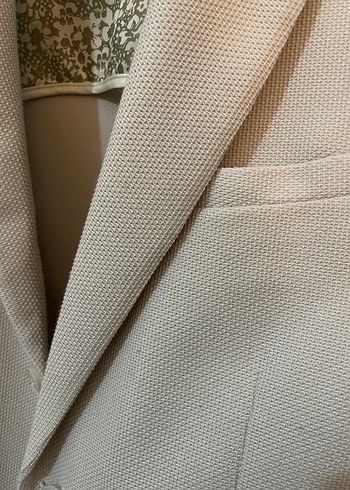 Bej Erkek Blazer Ceket Düğmeli - Görsel 4