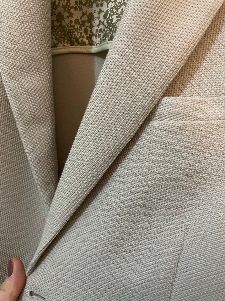 Bej Erkek Blazer Ceket Düğmeli - Görsel 5