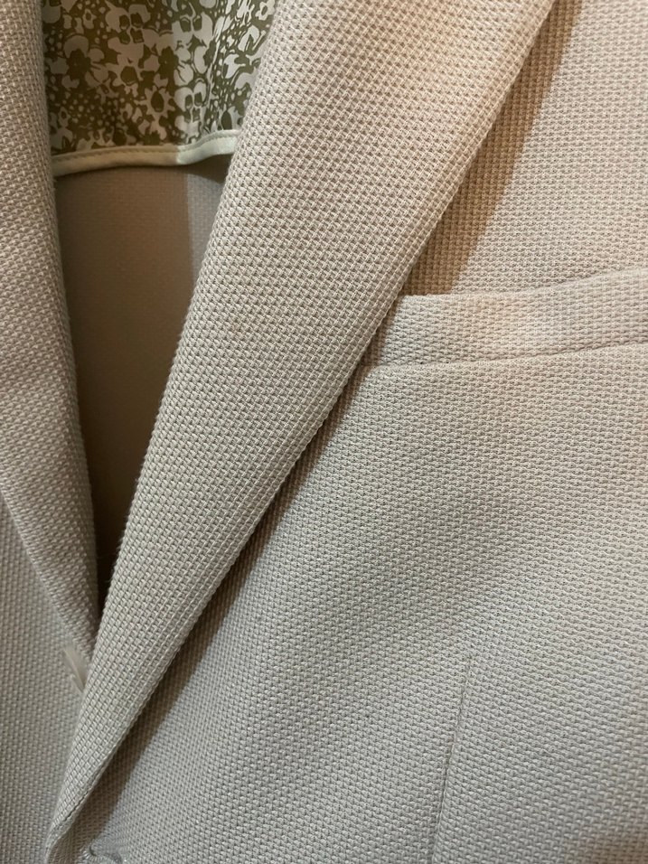 Bej Erkek Blazer Ceket Düğmeli - Görsel 4