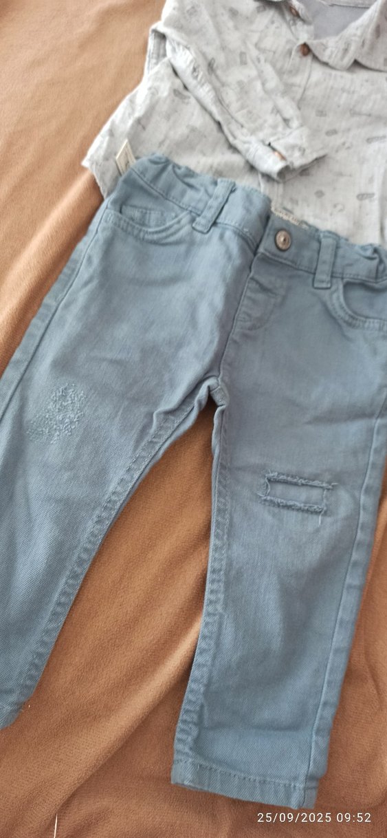 Gri Denim Bebek Erkek Takım - Görsel 3