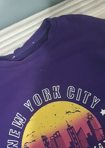 mor sweat-shirt - Görsel 2