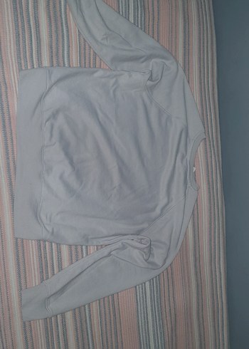 Gri Kadın Sweatshirt Uzun Kollu Salaş - Görsel 3