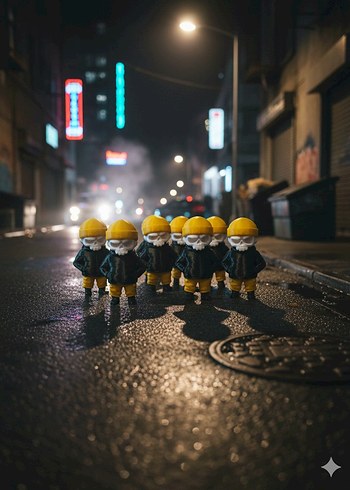 Sarı Kasklı Renkli Aksiyon Figürü - Görsel 2