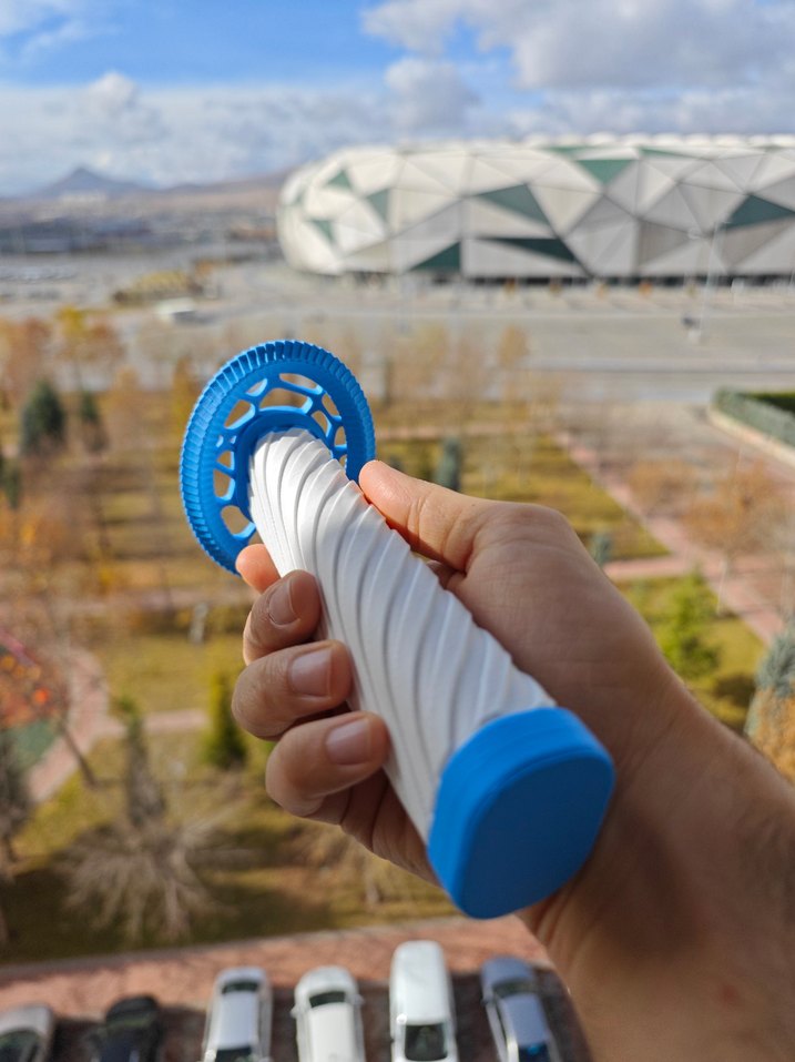 Mavi ve Beyaz Aksiyon Figürü Kılıcı - Görsel 5