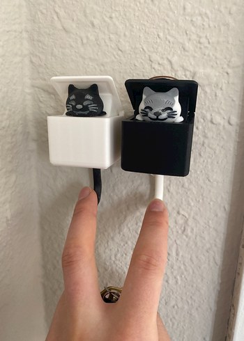 Kedi Kafası Tasarımlı Anahtarlık Askısı - Görsel 2