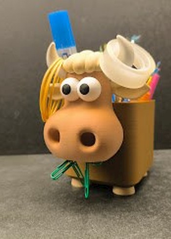 İnek Tasarımlı Kalemlik - Görsel 2