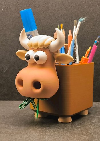 İnek Tasarımlı Kalemlik - Görsel 4