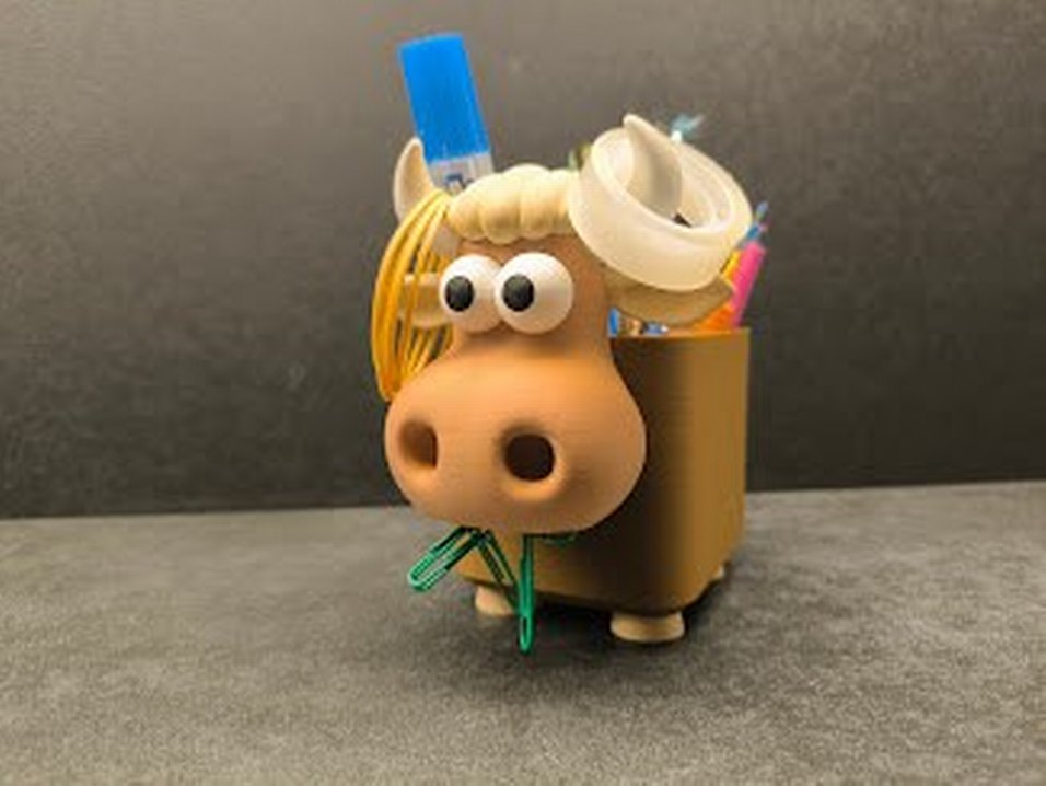 İnek Tasarımlı Kalemlik - Görsel 2