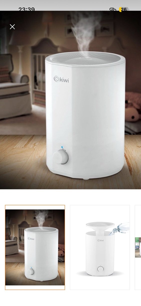 Beyaz Kiwi Hava Temizleyici ve Nemlendirici - Görsel 2