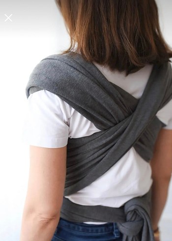 Bebek İlays Beauty Premium Sling Gri Pamuklu 0-14 kg - Görsel 4