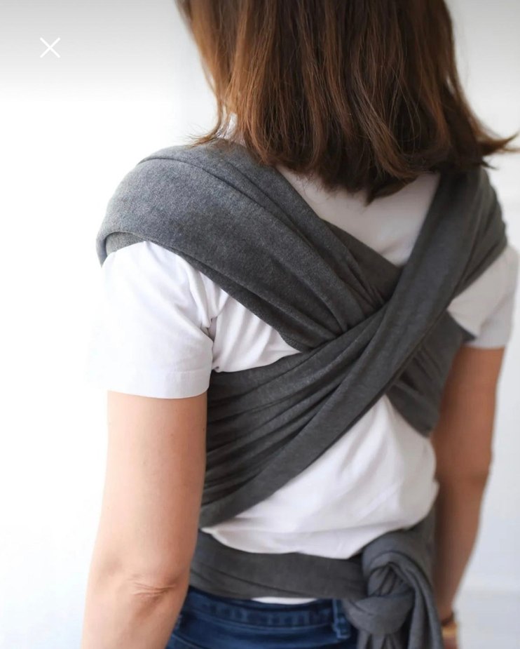 Bebek İlays Beauty Premium Sling Gri Pamuklu 0-14 kg - Görsel 4