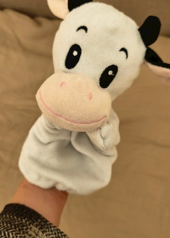 Peluş Köpek ve İnek Kukla - Görsel 3