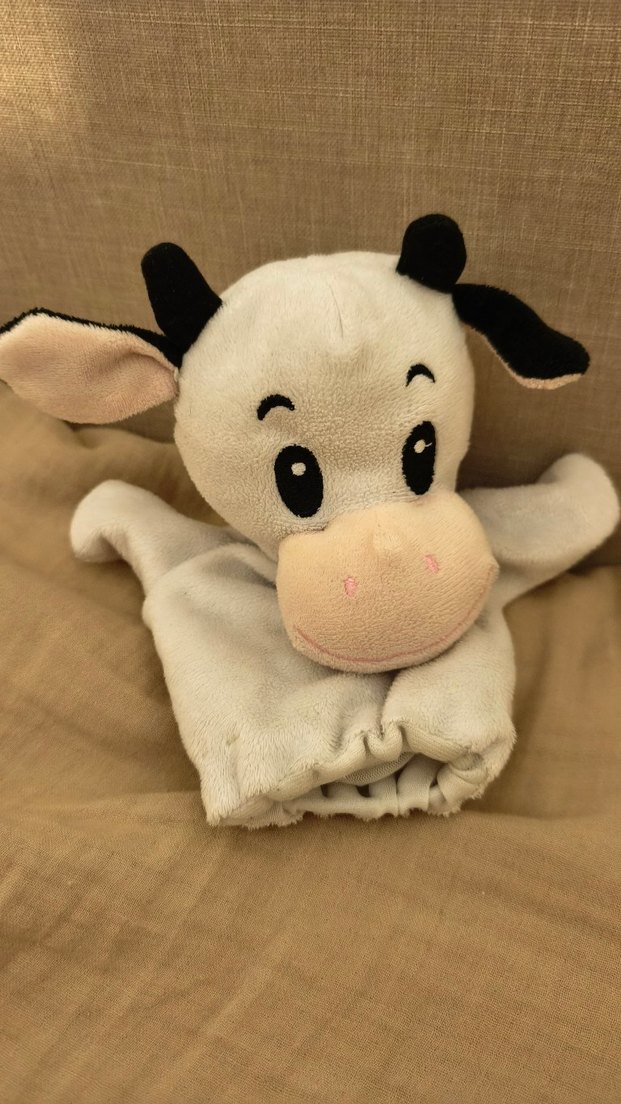 Peluş Köpek ve İnek Kukla - Görsel 5