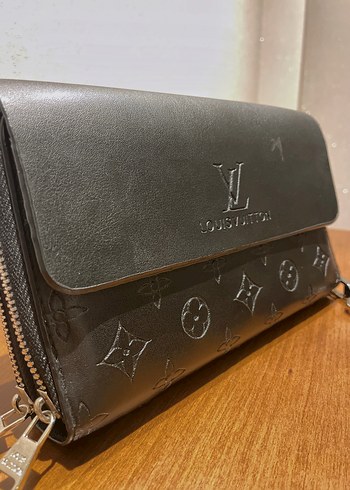 Şık Siyah Cüzdan Louis Vuitton Tarzı, Unisex, Mutli Clutch
