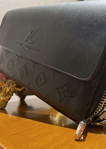 Louis Vuitton Şık Siyah Cüzdan Louis Vuitton Tarzı, Unisex, Mutli Clutch