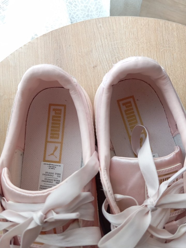 Orijinal Puma Basket Platform Tween Jr Pearl Saten Pembe — görsel 6/7