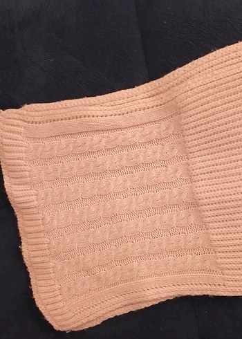 Kız Çocuk Pembe Triko Eldiven ve Boyunluk Seti - Görsel 7