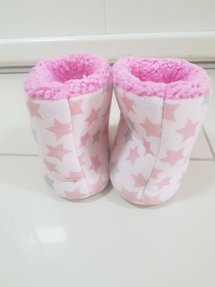 Kız Çocuk Pembe Pop Kültür Baskılı Sıcak Terlik - Görsel 3