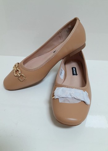 36 Beden camel Renk Nine West Bej Kadın Topuklu Babet Ayakkabı