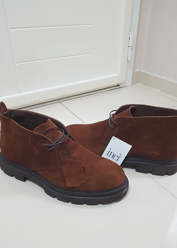 İNCİ Erkek Kahverengi Süet Günlük Bot - Görsel 7