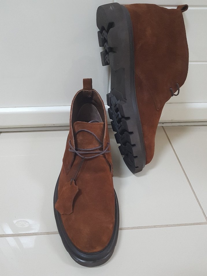 İNCİ Erkek Kahverengi Süet Günlük Bot - Görsel 5