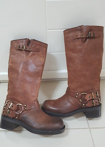 NİNE WEST HAKİKİ DERİ KOVBOY TARZI ÇIZME - Görsel 7