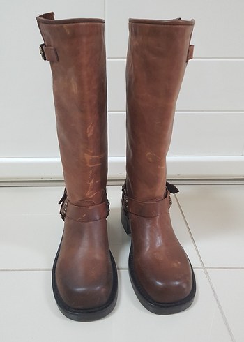 NİNE WEST HAKİKİ DERİ KOVBOY TARZI ÇIZME - Görsel 2