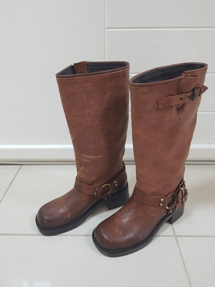 NİNE WEST HAKİKİ DERİ KOVBOY TARZI ÇIZME - Görsel 3