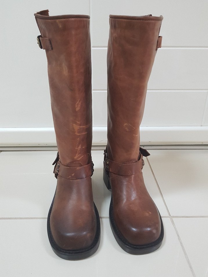 NİNE WEST HAKİKİ DERİ KOVBOY TARZI ÇIZME - Görsel 2