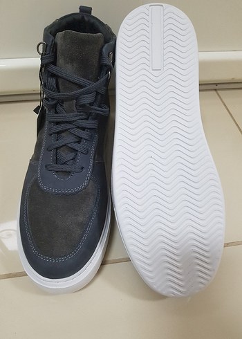 Nine West  HAKİKİ DERİ Gri Erkek Spor BOT - Görsel 6