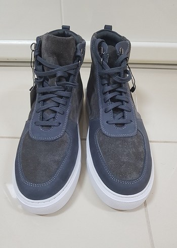 Nine West  HAKİKİ DERİ Gri Erkek Spor BOT - Görsel 2