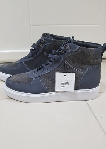 Nine West  HAKİKİ DERİ Gri Erkek Spor BOT - Görsel 4