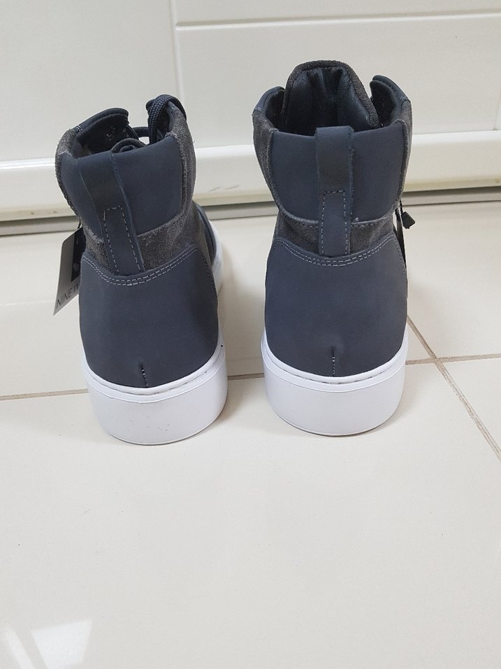 Nine West  HAKİKİ DERİ Gri Erkek Spor BOT - Görsel 3