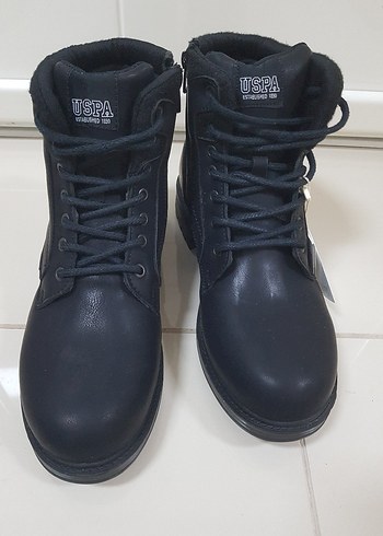 U.S POLO Siyah Bağcıklı Erkek Street Style Bot - Görsel 2