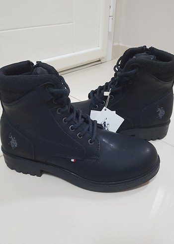 U.S POLO Siyah Bağcıklı Erkek Street Style Bot - Görsel 7