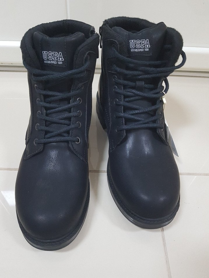 U.S POLO Siyah Bağcıklı Erkek Street Style Bot - Görsel 2