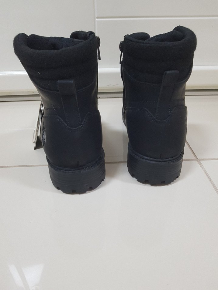 U.S POLO Siyah Bağcıklı Erkek Street Style Bot - Görsel 3