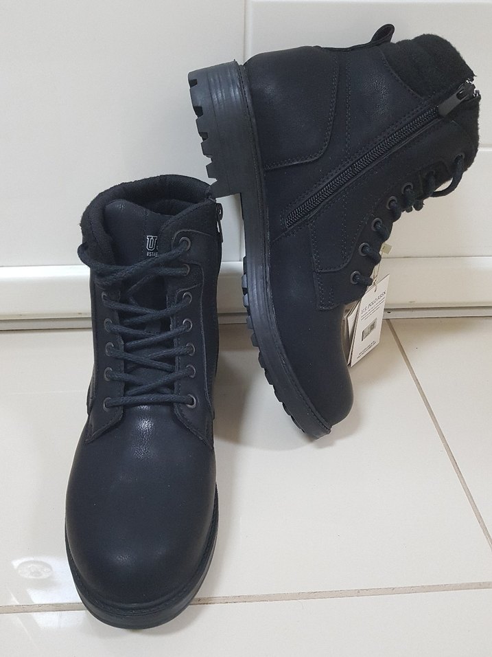 U.S POLO Siyah Bağcıklı Erkek Street Style Bot - Görsel 5