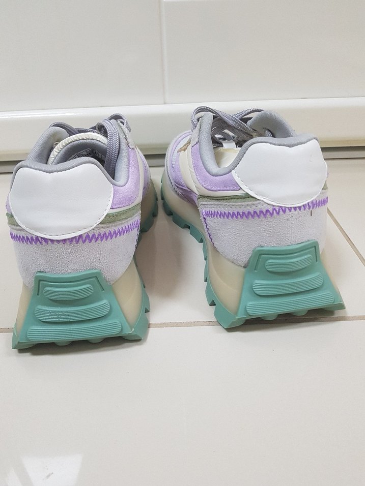 İNCİ Renkli Bağcıklı Kadın Spor Ayakkabı - Görsel 3