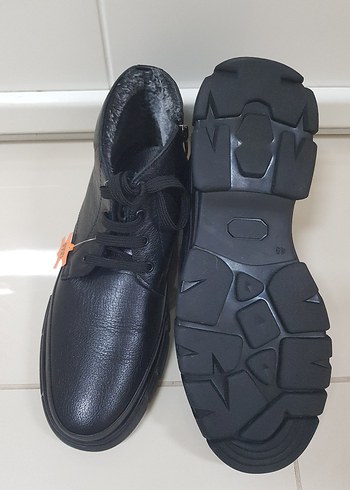 POLARİS Siyah Kürklü Erkek Deri Bot - Görsel 5