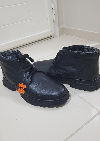 POLARİS Siyah Kürklü Erkek Deri Bot - Görsel 7