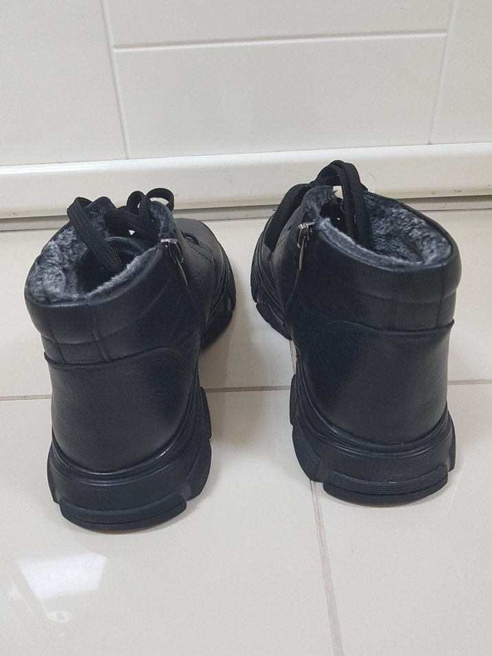 POLARİS Siyah Kürklü Erkek Deri Bot - Görsel 3