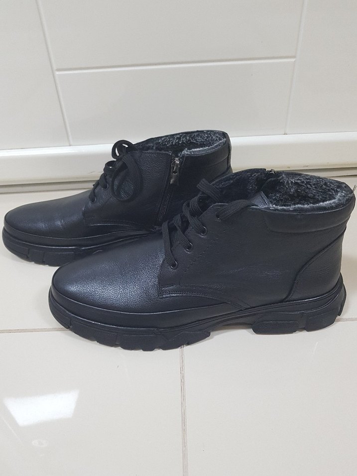 POLARİS Siyah Kürklü Erkek Deri Bot - Görsel 4