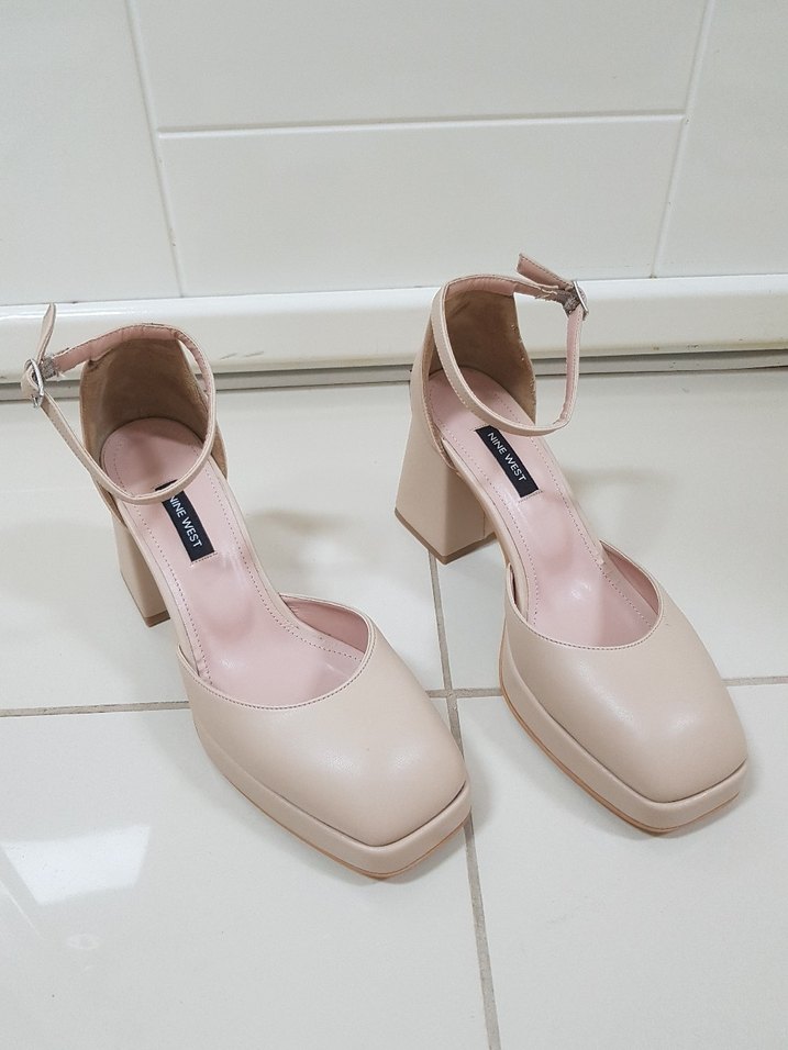 Bej Kadın Platform Topuklu Ayakkabı - Görsel 2