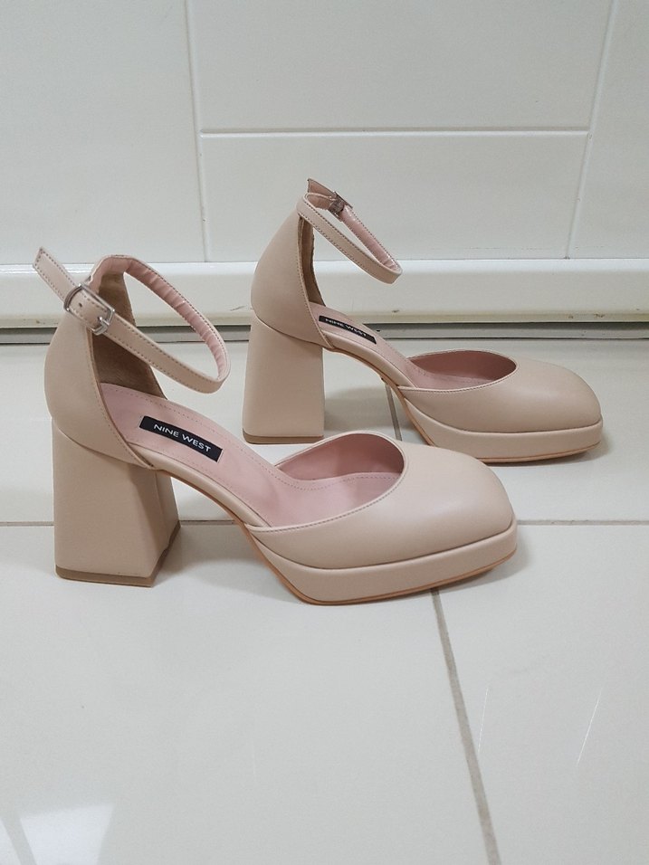 Bej Kadın Platform Topuklu Ayakkabı - Görsel 3