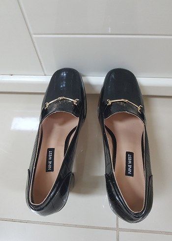 Klasik Siyah Yılan Derisi Platform Topuklu Ayakkabı - Görsel 5