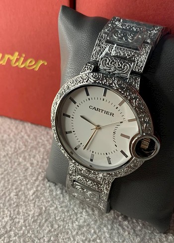 SIFIR CARTIER BEYAZ KADRAN GÜMÜŞ RENK KOL SAATİ
