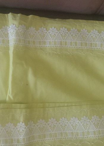 Diğer Nakışlı Pastel Sarı Nevresim Takımı