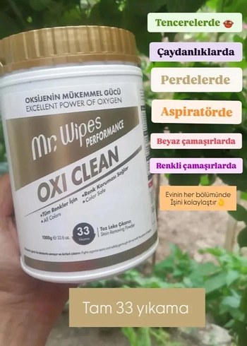 Farmasi Mr. Wipes Oxi Clean 1000g Renk Koruyucu