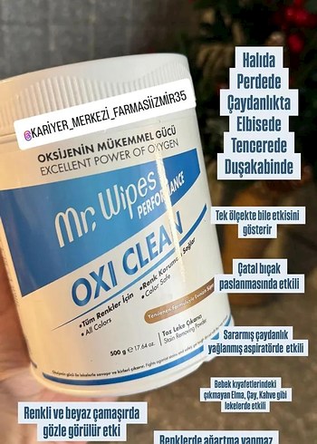 Farmasi Mr. Wipes Oxi Clean Yüz Temizleyici